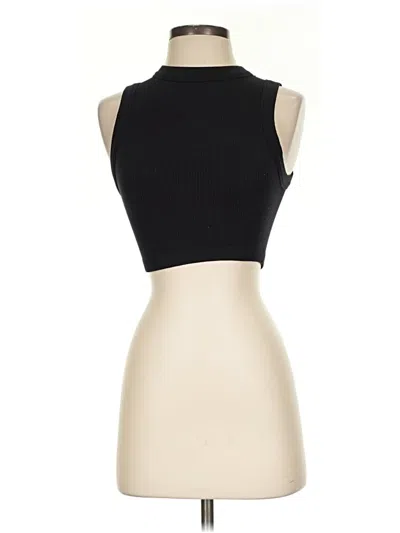 Pre-owned Zara Tank Top Black Halter Neckline Tops