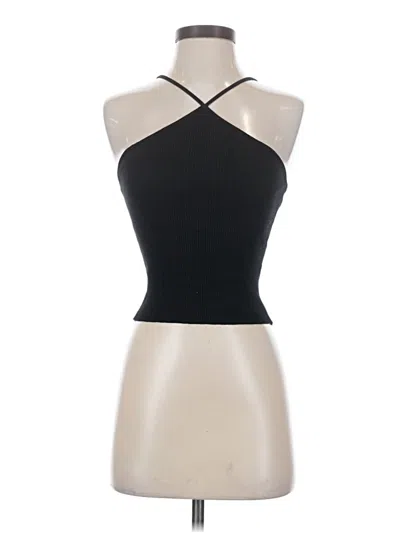 Pre-owned Zara Tank Top Black Halter Neckline Tops