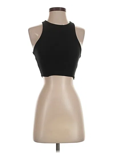 Pre-owned Zara Tank Top Black Halter Neckline Tops