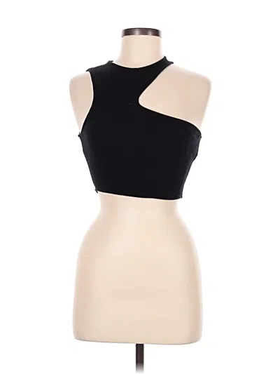 Pre-owned Zara Tank Top Black Halter Neckline Tops