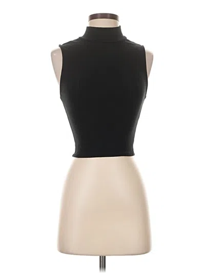 Pre-owned Zara Tank Top Black Halter Neckline Tops