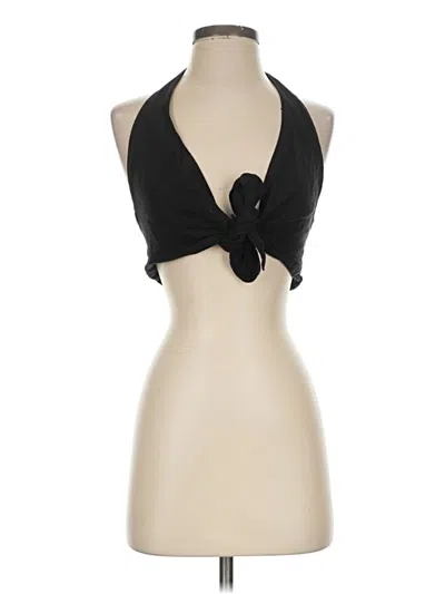 Pre-owned Zara Tank Top Black Halter Neckline Tops