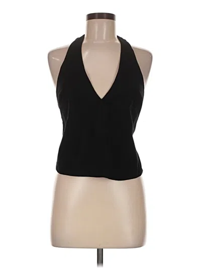 Pre-owned Zara Tank Top Black Halter Neckline Tops