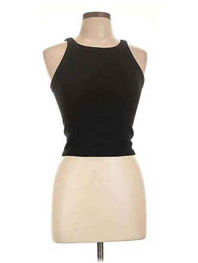 Zara Tank Top Black Halter Neckline Tops