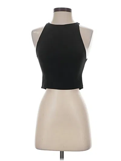 Pre-owned Zara Tank Top Black Halter Neckline Tops
