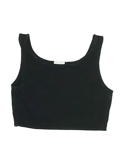 Pre-owned Zara Kids' Tank Top Black Square Neckline Tops
