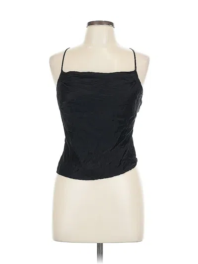 Pre-owned Zara Tank Top Black Strapless Neckline Tops