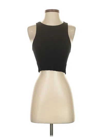 Pre-owned Zara Tank Top Black Strapless Neckline Tops