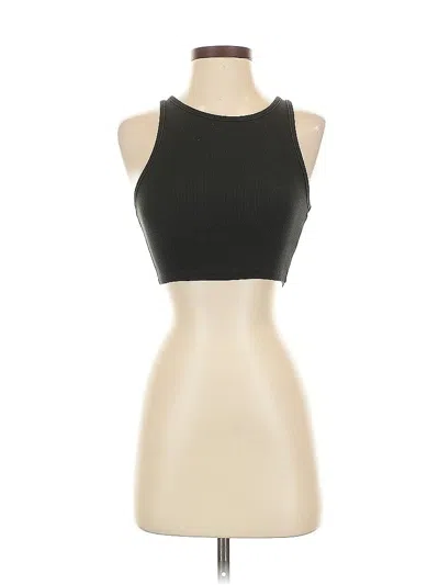 Pre-owned Zara Tank Top Black Strapless Neckline Tops