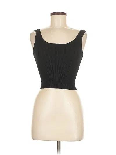 Pre-owned Zara Tank Top Black Strapless Neckline Tops
