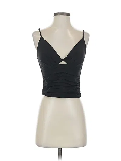 Pre-owned Zara Tank Top Black Strapless Neckline Tops