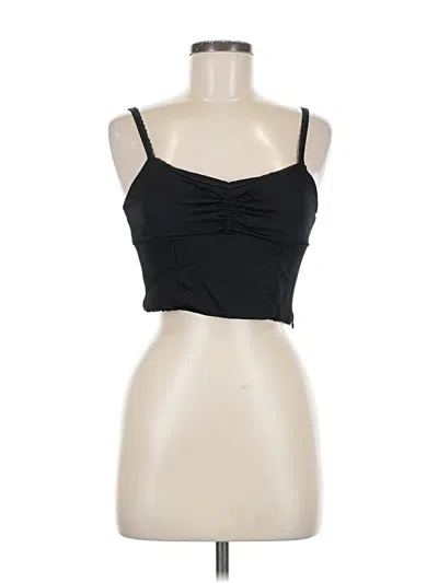 Pre-owned Zara Tank Top Black Strapless Neckline Tops