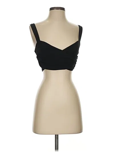 Pre-owned Zara Tank Top Black Strapless Neckline Tops