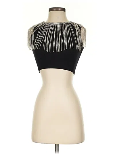 Zara Tank Top Black Strapless Neckline Tops