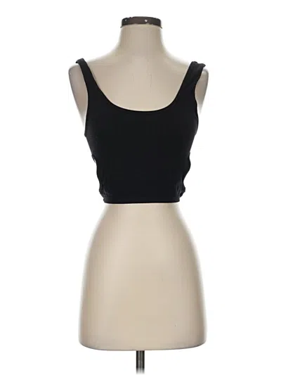 Pre-owned Zara Tank Top Black Strapless Neckline Tops