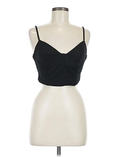 Pre-owned Zara Tank Top Black Strapless Neckline Tops