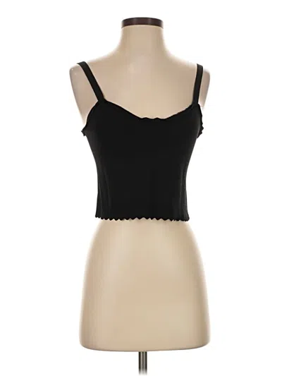Pre-owned Zara Tank Top Black Strapless Neckline Tops