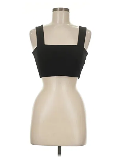 Pre-owned Zara Tank Top Black Strapless Neckline Tops