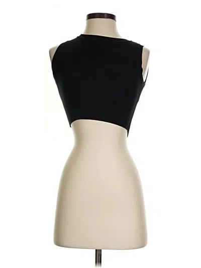 Pre-owned Zara Tank Top Black Strapless Neckline Tops