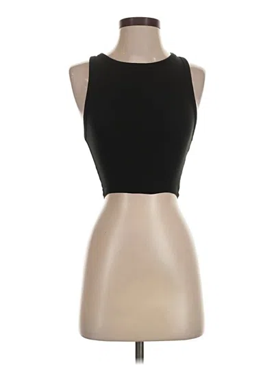 Pre-owned Zara Tank Top Black Strapless Neckline Tops