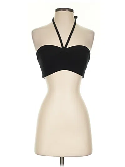 Pre-owned Zara Tank Top Black Strapless Neckline Tops