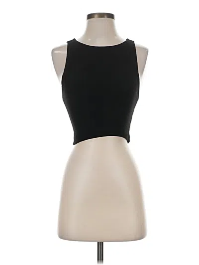 Pre-owned Zara Tank Top Black Strapless Neckline Tops