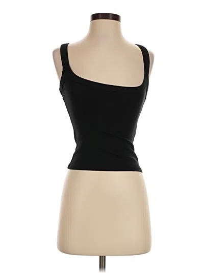 Pre-owned Zara Tank Top Black Strapless Neckline Tops