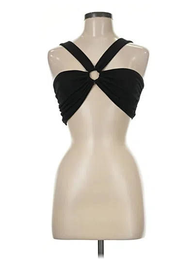 Pre-owned Zara Tank Top Black Strapless Neckline Tops