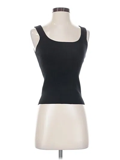 Pre-owned Zara Tank Top Black Strapless Neckline Tops