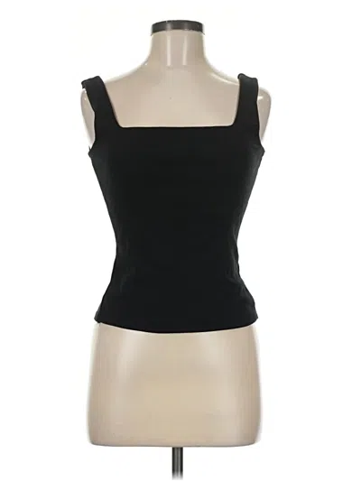 Pre-owned Zara Tank Top Black Strapless Neckline Tops