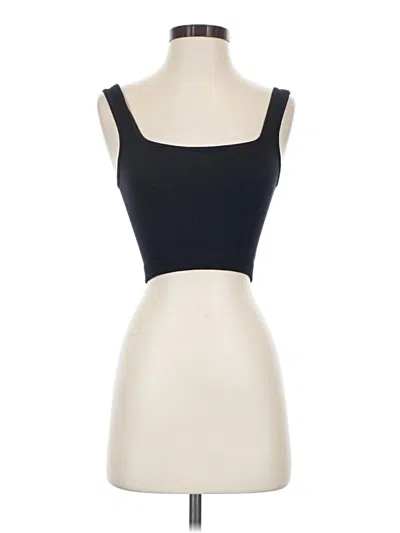 Pre-owned Zara Tank Top Black Strapless Neckline Tops