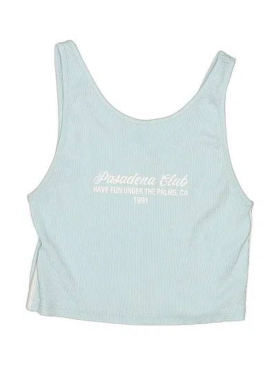 Pre-owned Zara Kids' Tank Top Blue Halter Neckline Tops