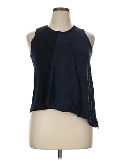 Pre-owned Zara Tank Top Blue Halter Neckline Tops