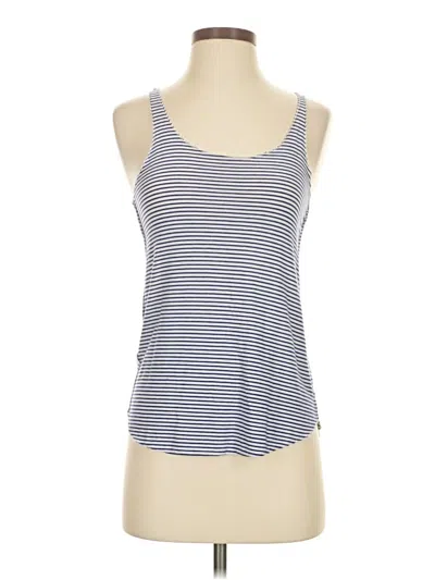 Pre-owned Zara Tank Top Blue Halter Neckline Tops