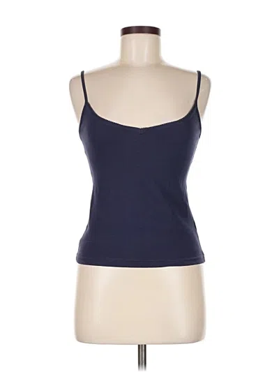 Pre-owned Zara Tank Top Blue Strapless Neckline Tops