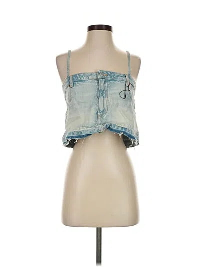 Pre-owned Zara Tank Top Blue Tops