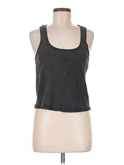Pre-owned Zara Tank Top Gray Halter Neckline Tops