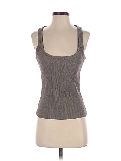 Pre-owned Zara Tank Top Gray Halter Neckline Tops
