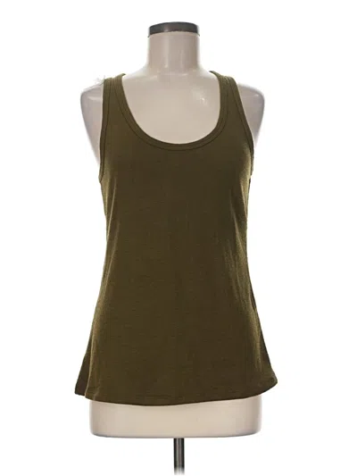 Pre-owned Zara Tank Top Green Halter Neckline Tops