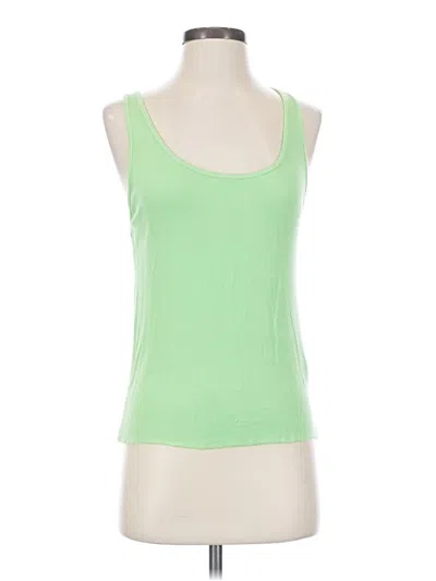 Pre-owned Zara Tank Top Green Halter Neckline Tops