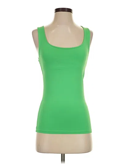 Pre-owned Zara Tank Top Green Square Neckline Tops