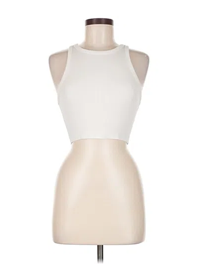 Pre-owned Zara Tank Top Ivory Halter Neckline Tops