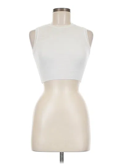 Pre-owned Zara Tank Top Ivory Halter Neckline Tops