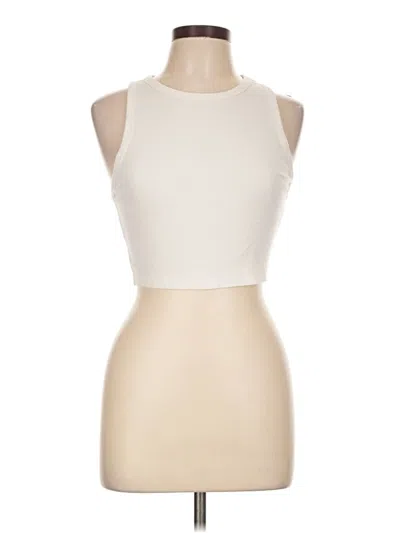Pre-owned Zara Tank Top Ivory Halter Neckline Tops