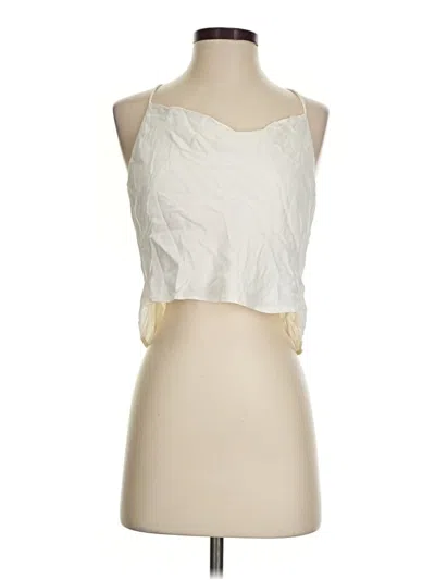 Pre-owned Zara Tank Top Ivory Halter Neckline Tops