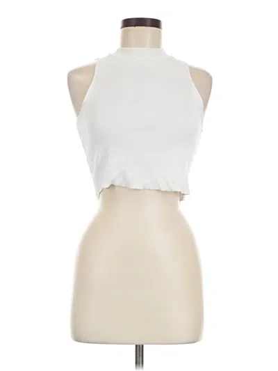 Pre-owned Zara Tank Top Ivory Halter Neckline Tops