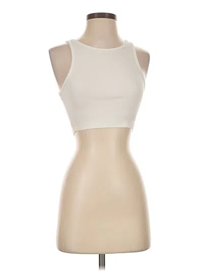 Pre-owned Zara Tank Top Ivory Halter Neckline Tops