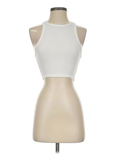 Pre-owned Zara Tank Top Ivory Halter Neckline Tops