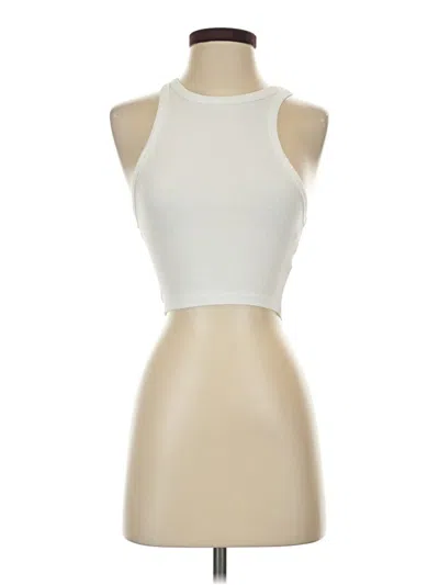Pre-owned Zara Tank Top Ivory Halter Neckline Tops