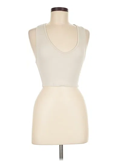 Pre-owned Zara Tank Top Ivory Halter Neckline Tops